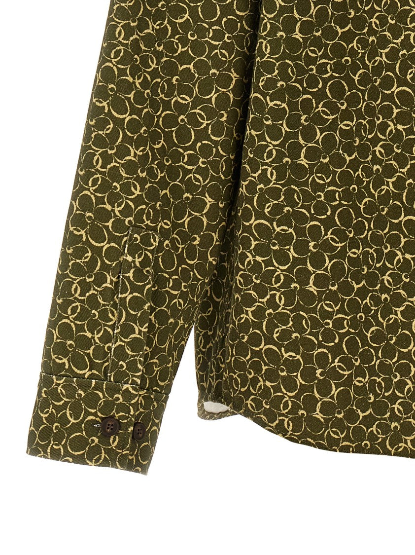 Maison Kitsuné Floral Print Overshirt