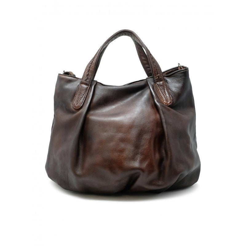 Reptile's House H855v73018 Brown Leather Calf Rum Handbag