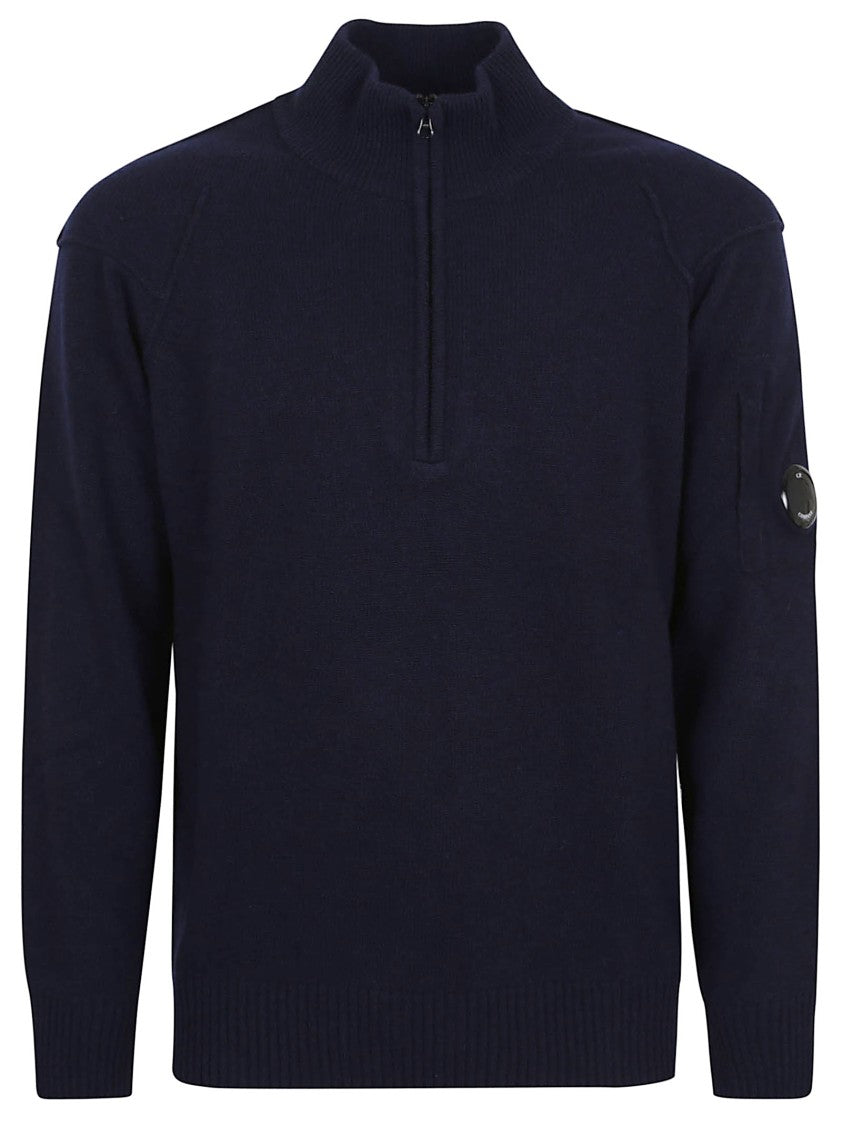 C.P. Company Half-Zip Lambswool Knitwear Polo