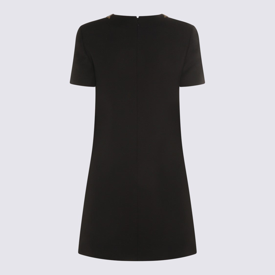 Valentino Black Wool Blend Dress