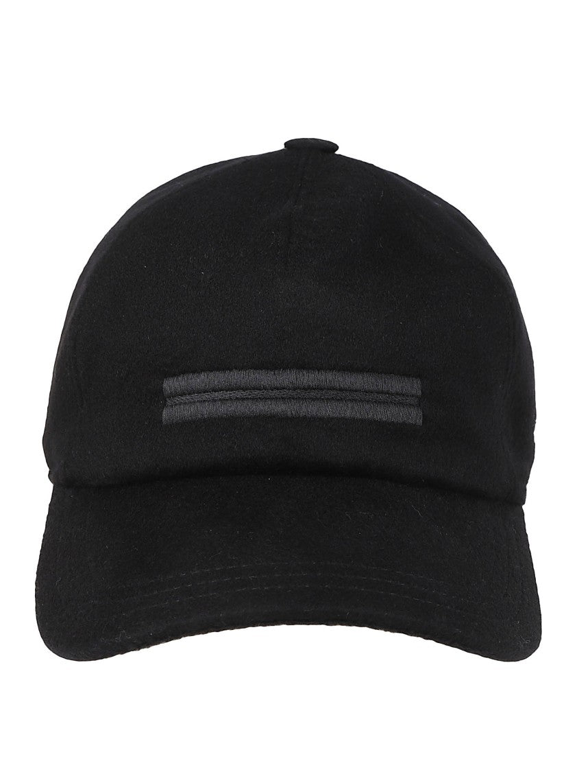 Zegna Oasi Cashmere Lined Black Cashmere Hat
