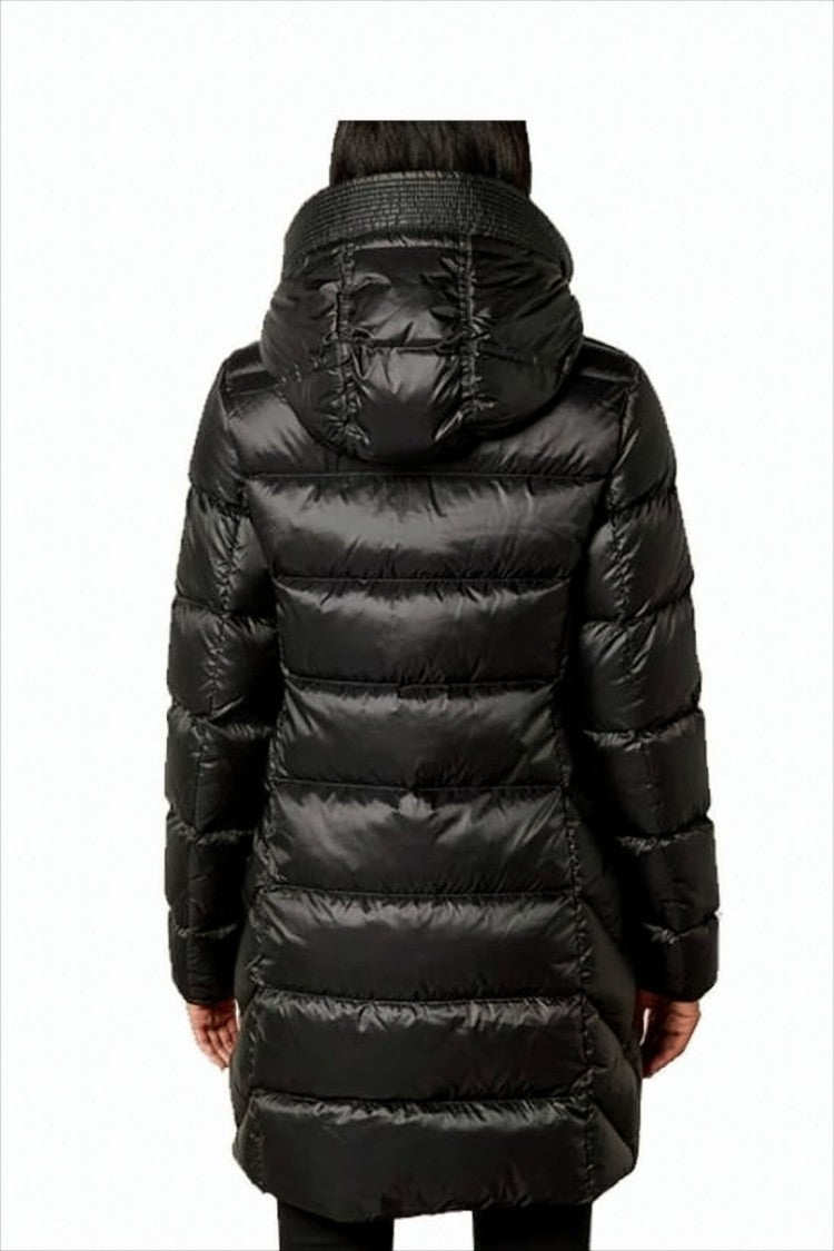 Parajumpers Glossy Quilted Down Coat With Hood And Front Zipper