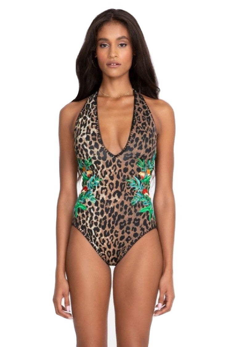 Johnny Was Vivianne Plunge One-Piece Multi - Csw3720-N