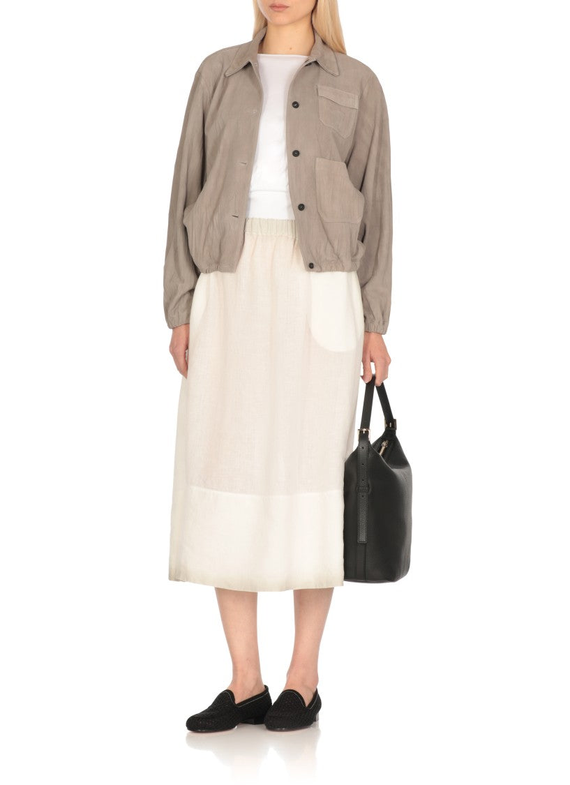 Fabiana Filippi Brown Leather Jacket