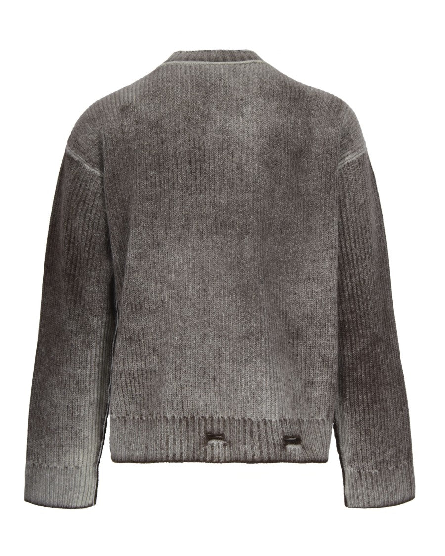 Represent Maglia Reversible Fade Out Knit Nero