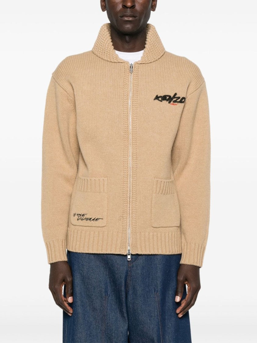 Kenzo Wool Zipped Cardigan