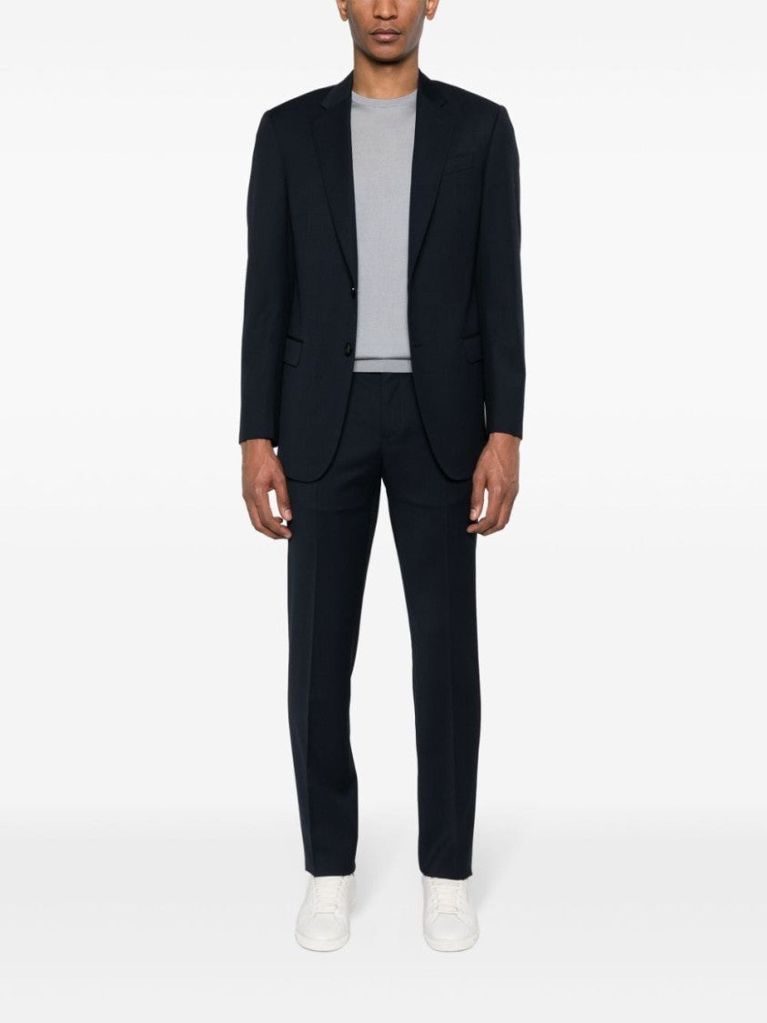 Giorgio Armani Blue Tailored Virgin Wool Suit