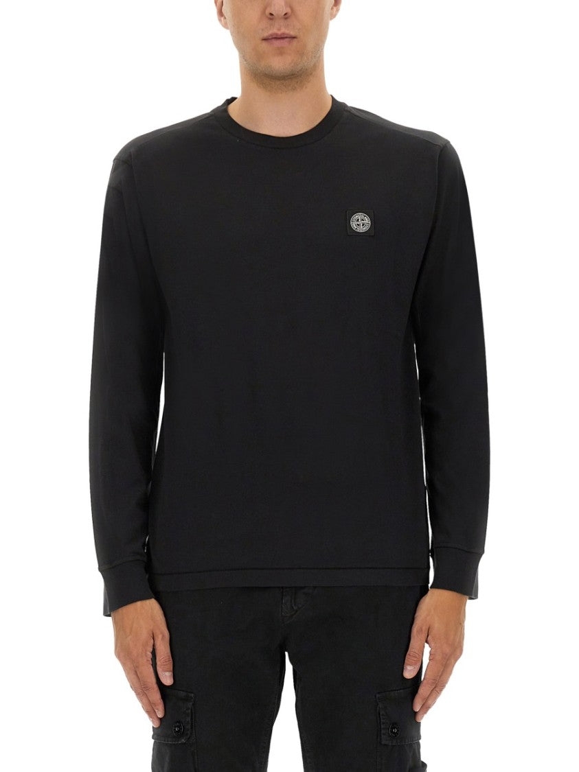 Stone Island Long-Sleeved Cotton Jersey T-Shirt