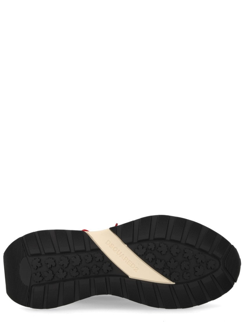 Dsquared2 Sprinter Black Mesh Suede Sneakers