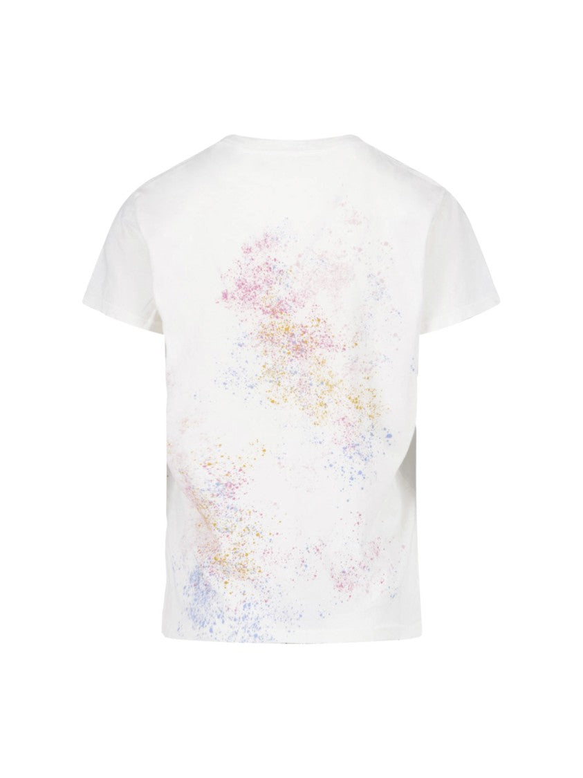 Mother Relaxed Fit Boxy T-Shirt With Multicolor Helicopter Print