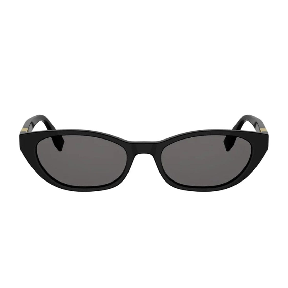 Fendi Black Tube Acetate Cat-Eye Sunglasses