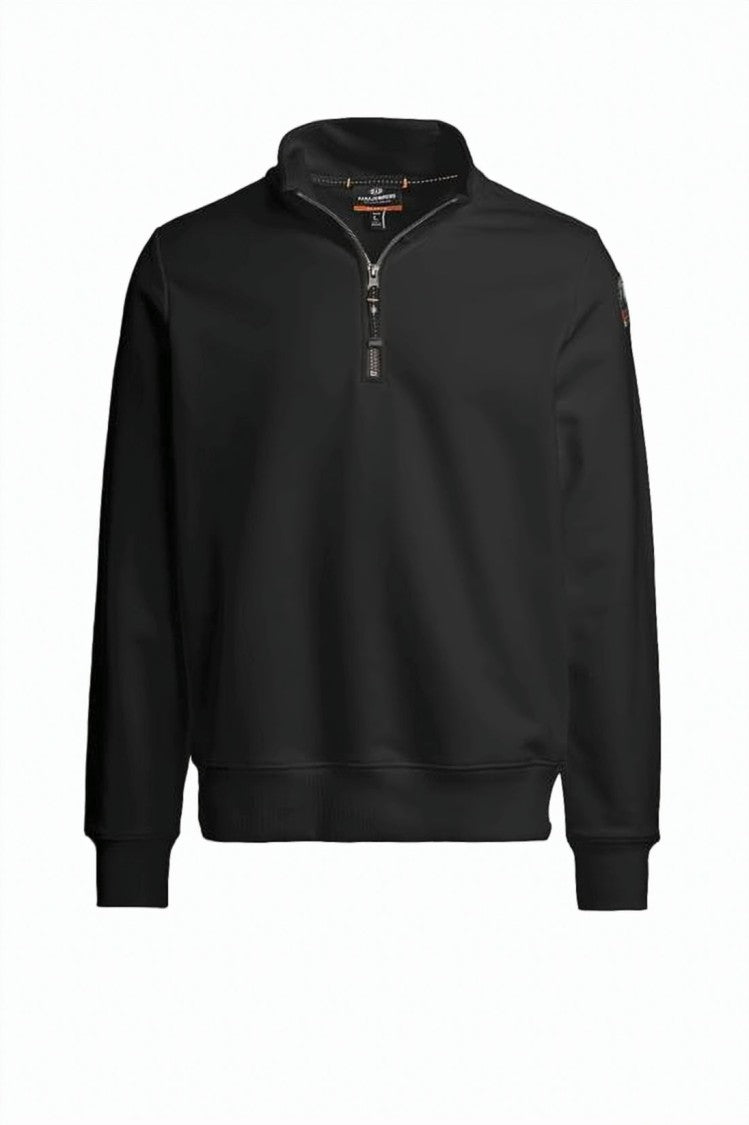 Parajumpers Half-Zip Long-Sleeve Top With Ribbed Cuffs And Relaxed Fit