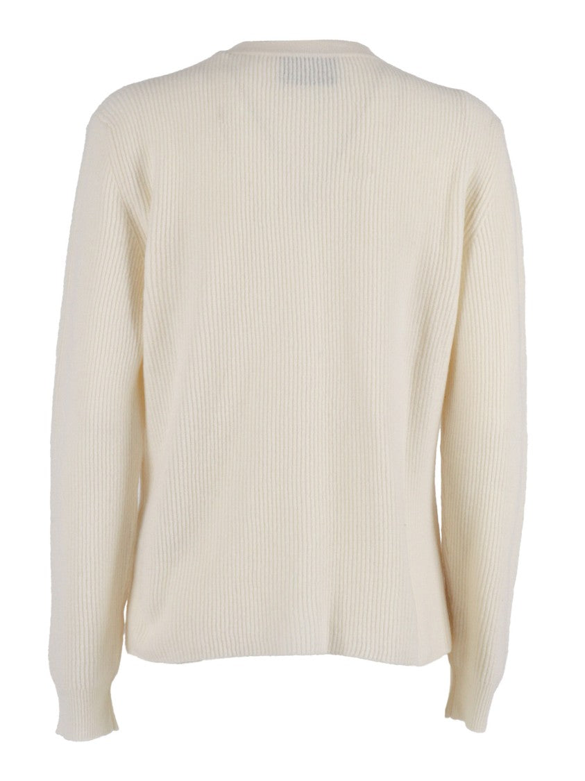 Ballantyne Button-Down Ribbed Wool Cardigan