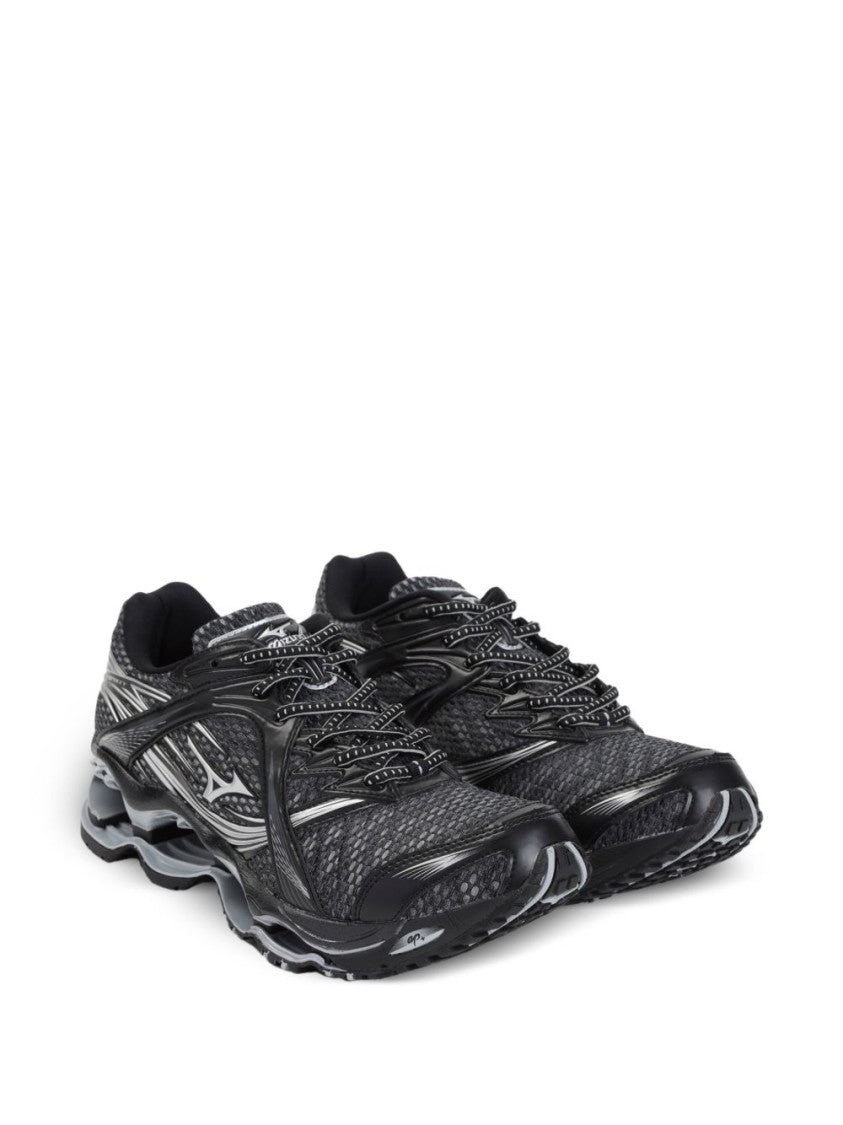 Mizuno Black Dynamic Overlay Mesh Sneakers
