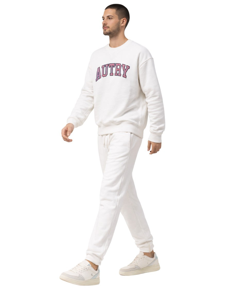 Autry Men’S White Logo Sweatshirt