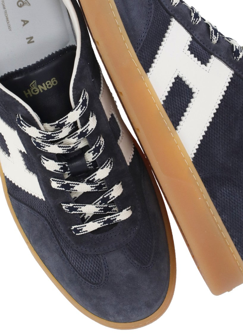 Hogan Blue Cool Suede Leather Sneakers