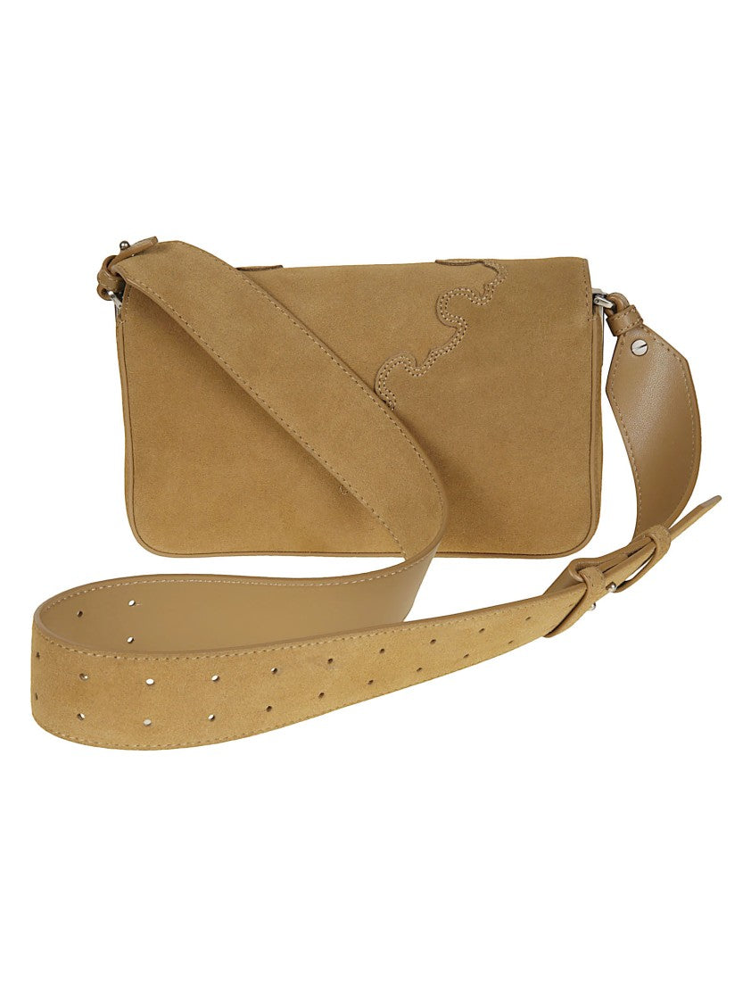 Pinko Love One Slouchy Mini Suede Handbag