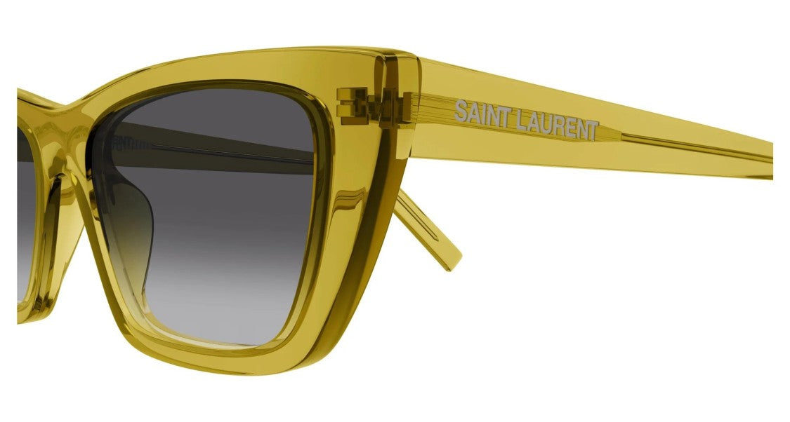 Saint Laurent Sunglasses Saint Laurent Sl 276 Mica 062 Yellow Yellow Smoke 55/16/145