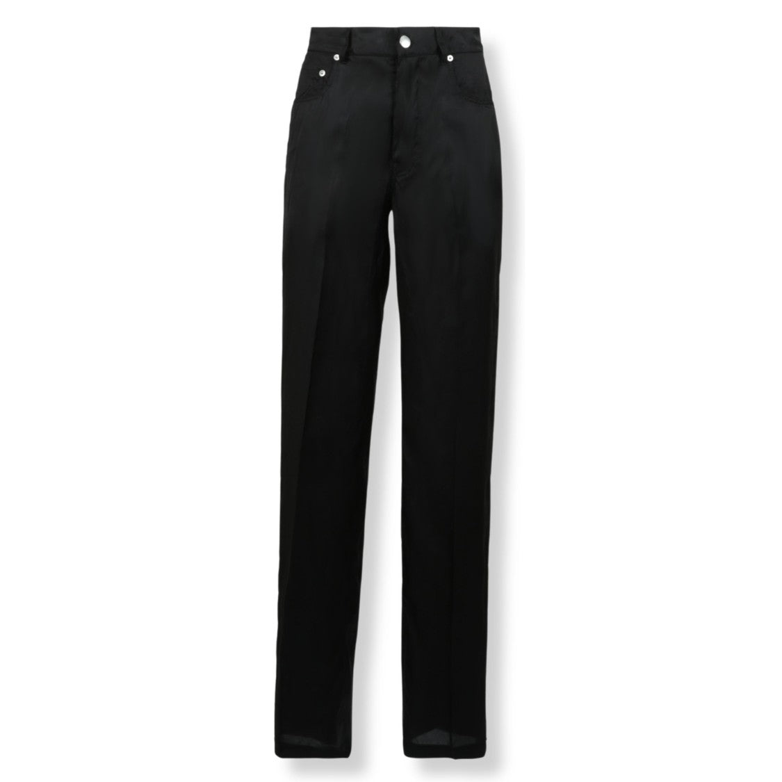 Rick Owens Avant-Garde Black Jeans With Innovative Tailoring