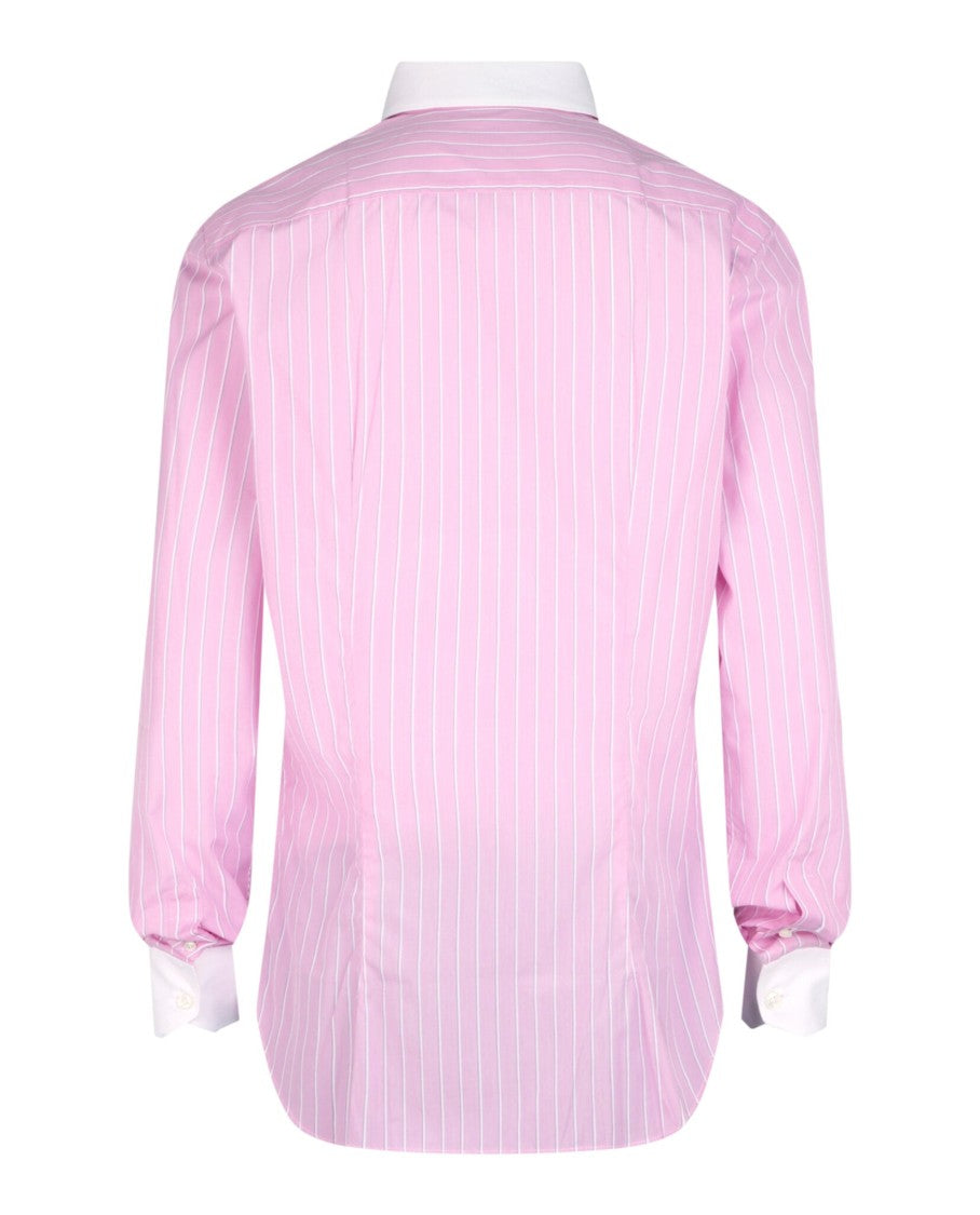 Brioni Slim-Fit Stripe Dress Shirt