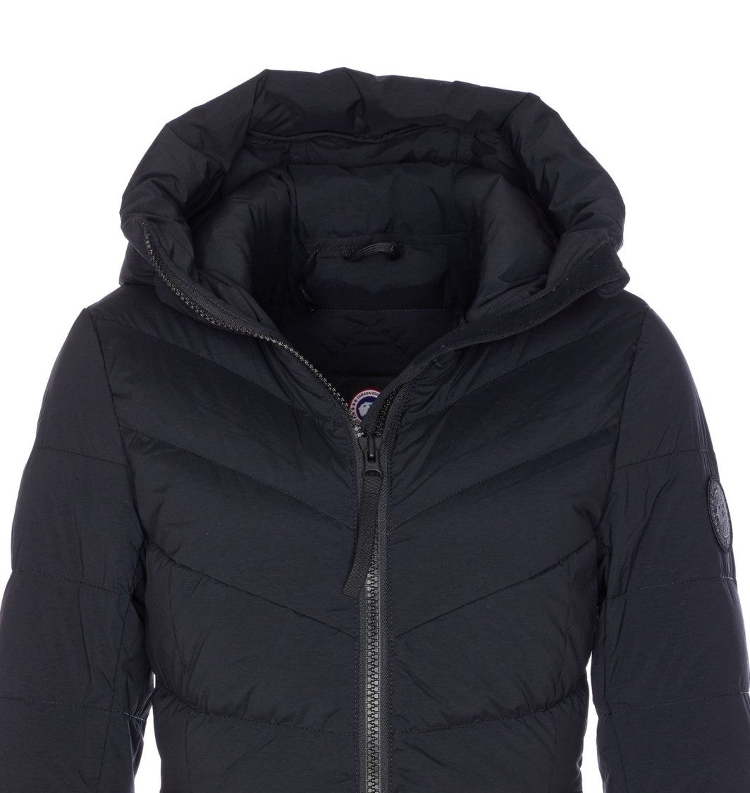 Canada Goose Quilted Black Mid-Thigh Coat
