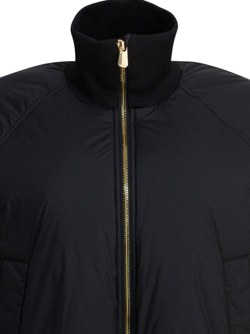 Pinko Cropped Jacket With Ribbed Collar