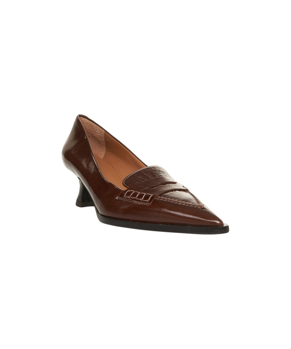 Billi Bi Brown Suede Pumps With Pointed Toe