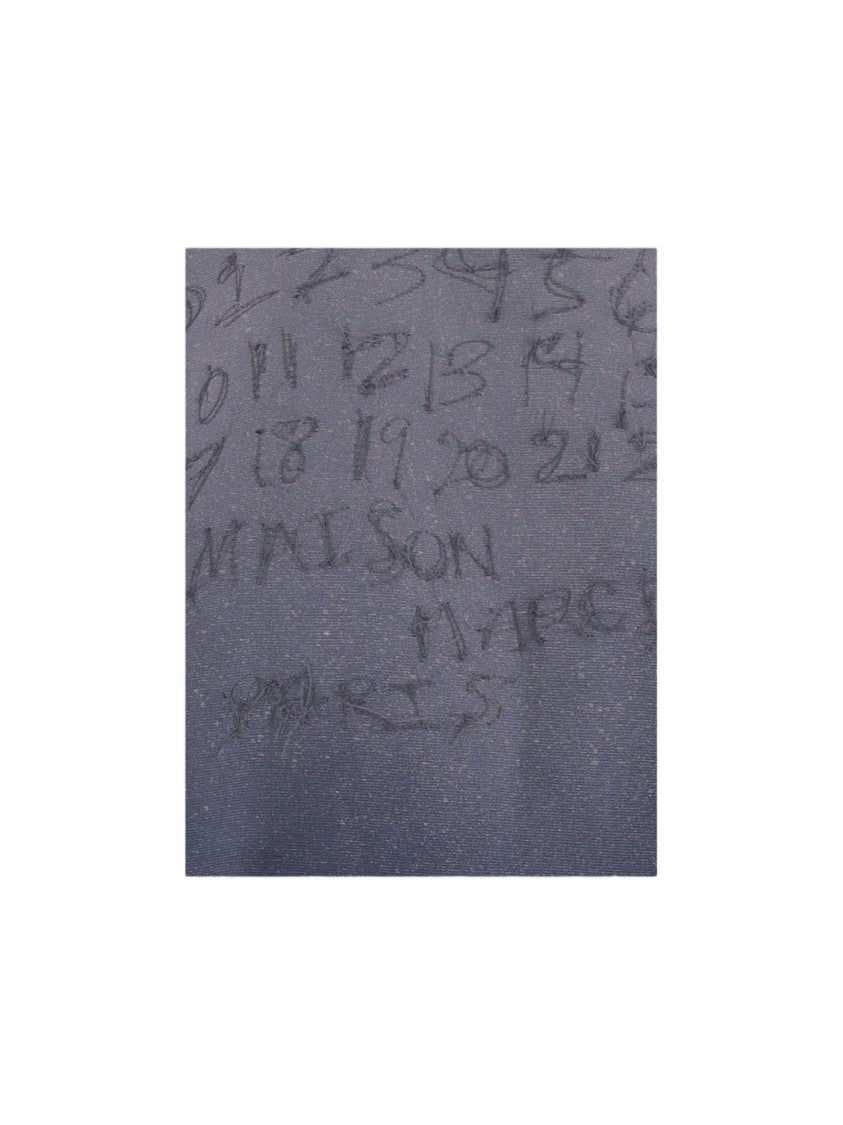 Maison Margiela Light Gray Logo Hooded Cotton Sweatshirt