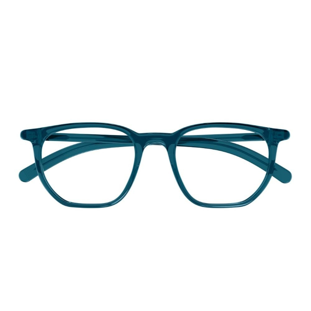 Montblanc Mb0349o Linea Snowcap Square Frame Blue Acetate Optical Glasses
