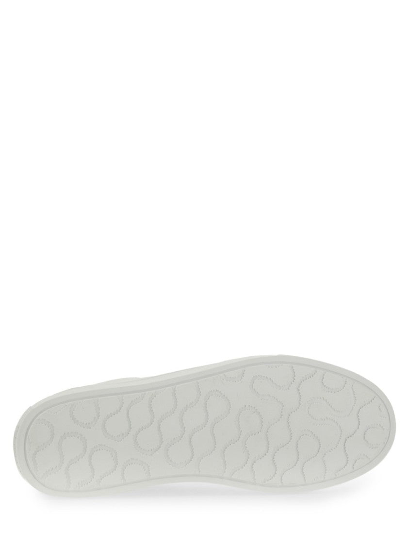 Vivienne Westwood White Leather Sneakers With Embossed Logo