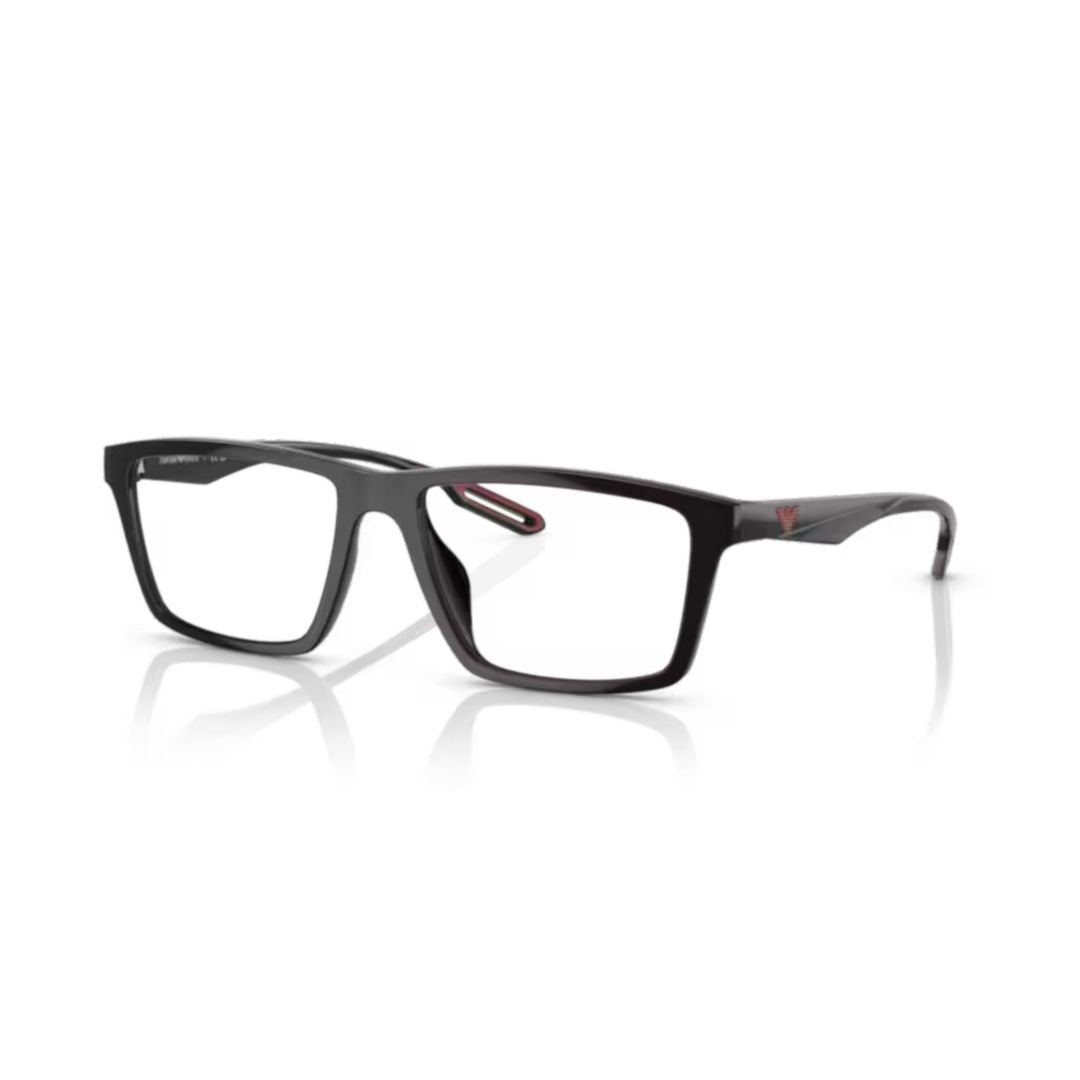 Emporio Armani 0Ea4189u Rectangular Eyeglasses With Interchangeable Lenses And Cut-Out Details