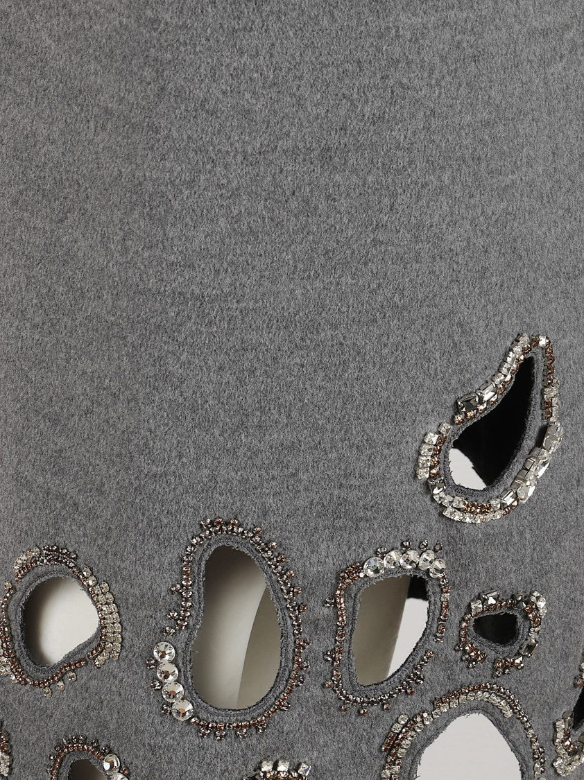 Fabiana Filippi Refined Wrap Skirt In Fine Double Wool