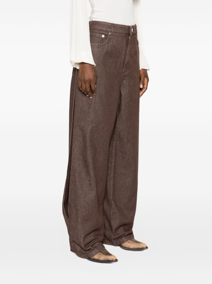 Sportmax Classic Five-Pocket High-Waisted Wide-Leg Jeans