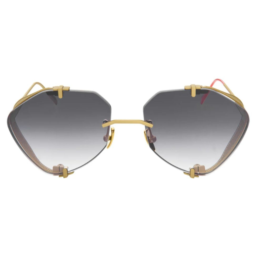 Vysen Khoid Kh-2 Geometric Titanium Sunglasses With Gradient Lenses