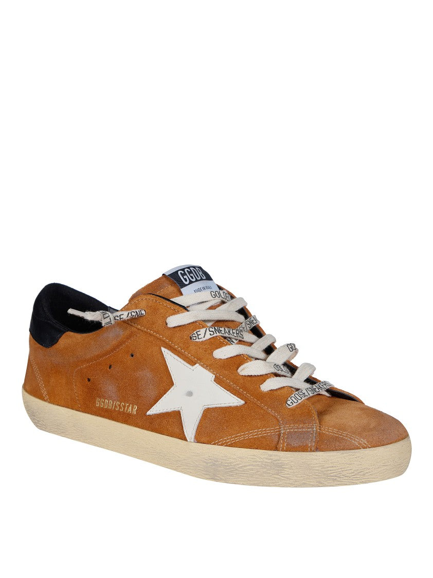 Golden Goose Super Star Vintage Distressed Low-Top Sneakers