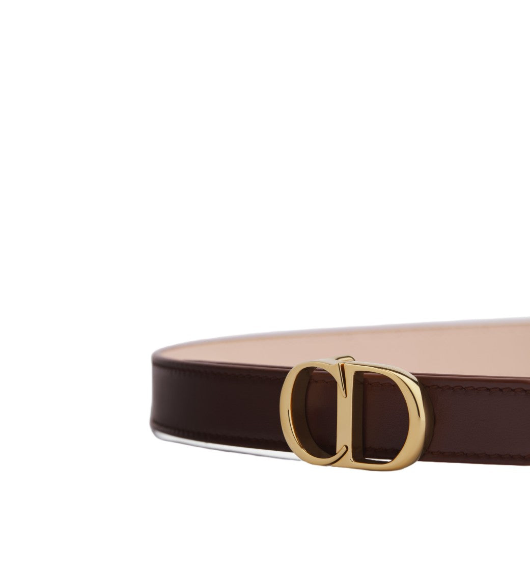 Christian Dior Signature Leather Polished Buckle Belt