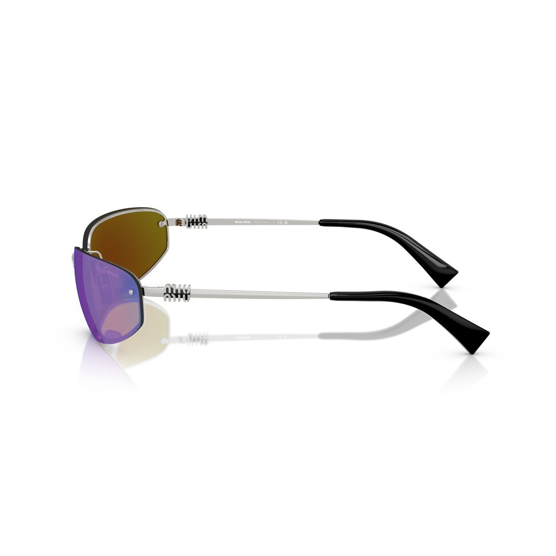 Miu Miu 0Mu A50s Rimless Silver Sunglasses