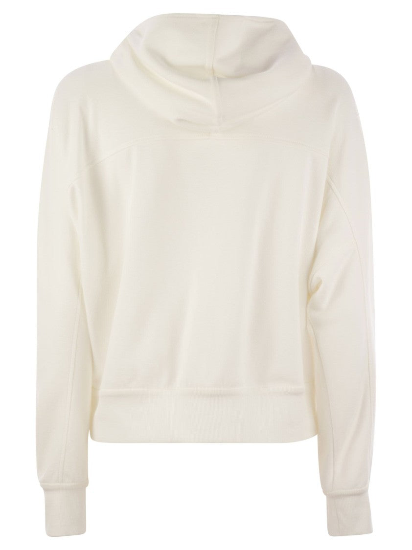Brunello Cucinelli Hooded Techno Cotton Pique Topwear