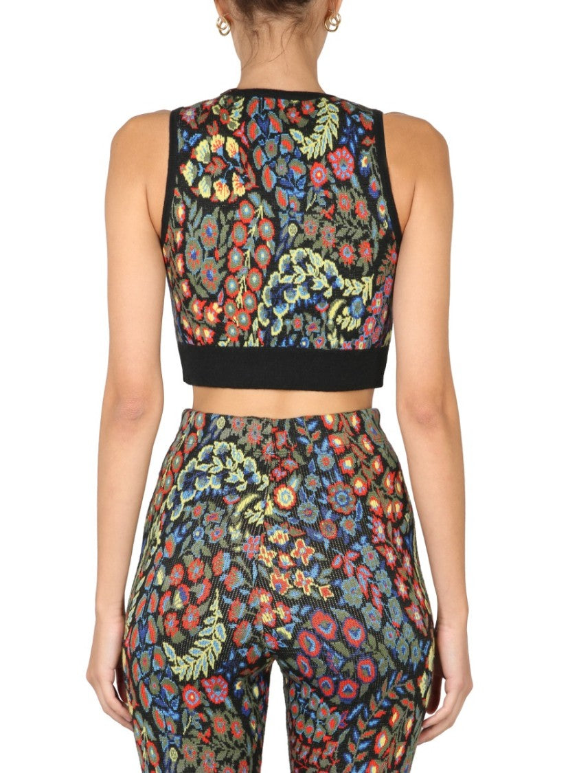 Etro Jacquard Wool Blend Top And Leggings