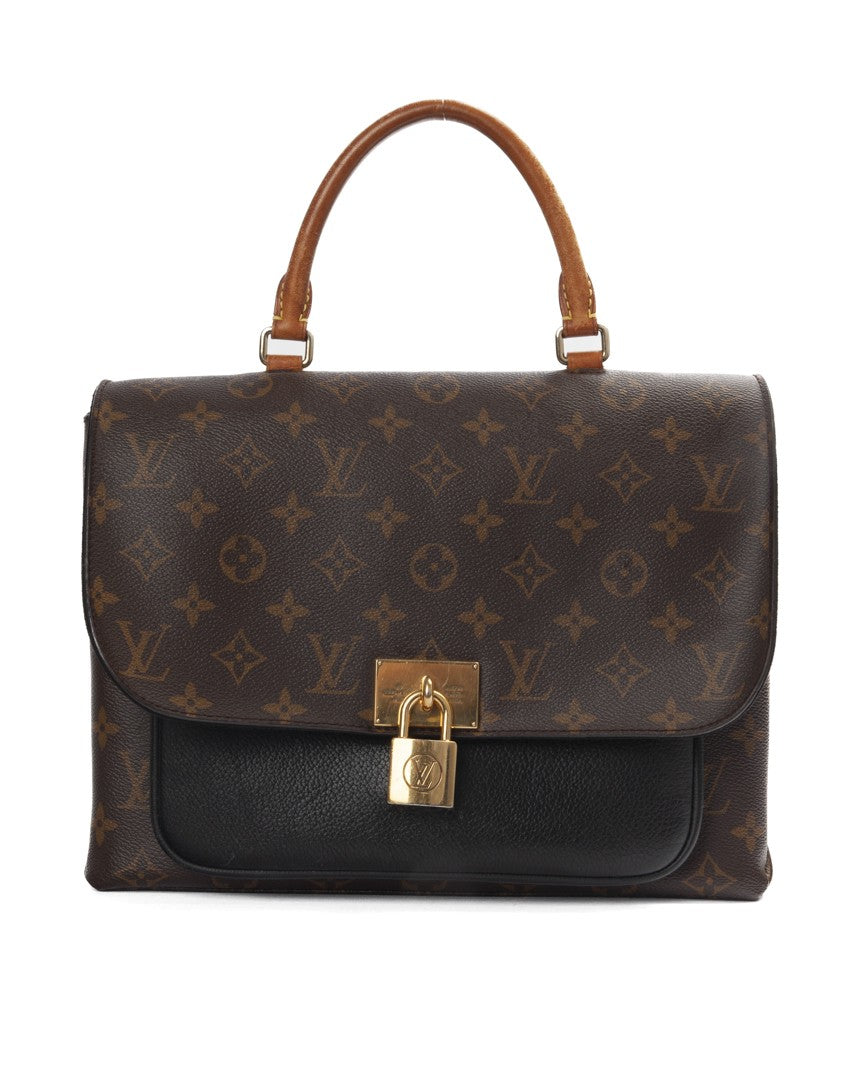 Louis Vuitton Black Monogram Marignan Mm Canvas Shoulder Bag