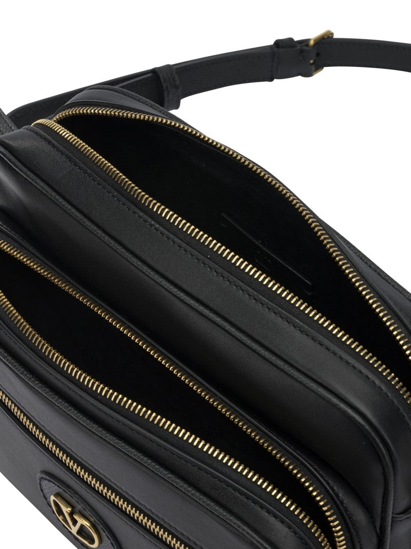 Valentino Garavani Rectangular Crossbody Bag In Calf Leather