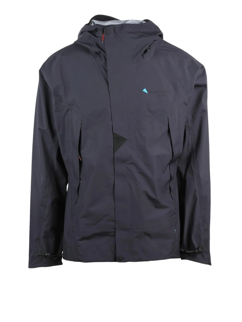 Klattermusen Black Water-Resistant Polyamide Windbreaker Jacket