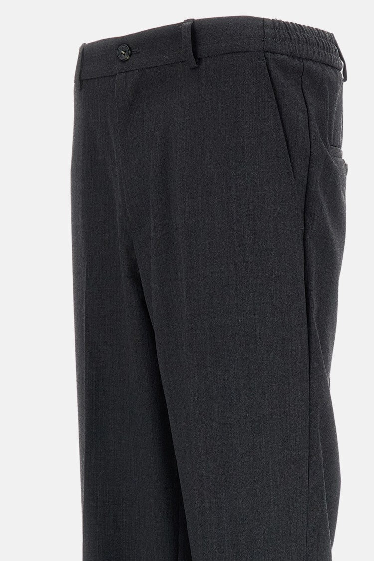 A.P.C. Tailored Anthracite Grey Trousers With Tapered Leg