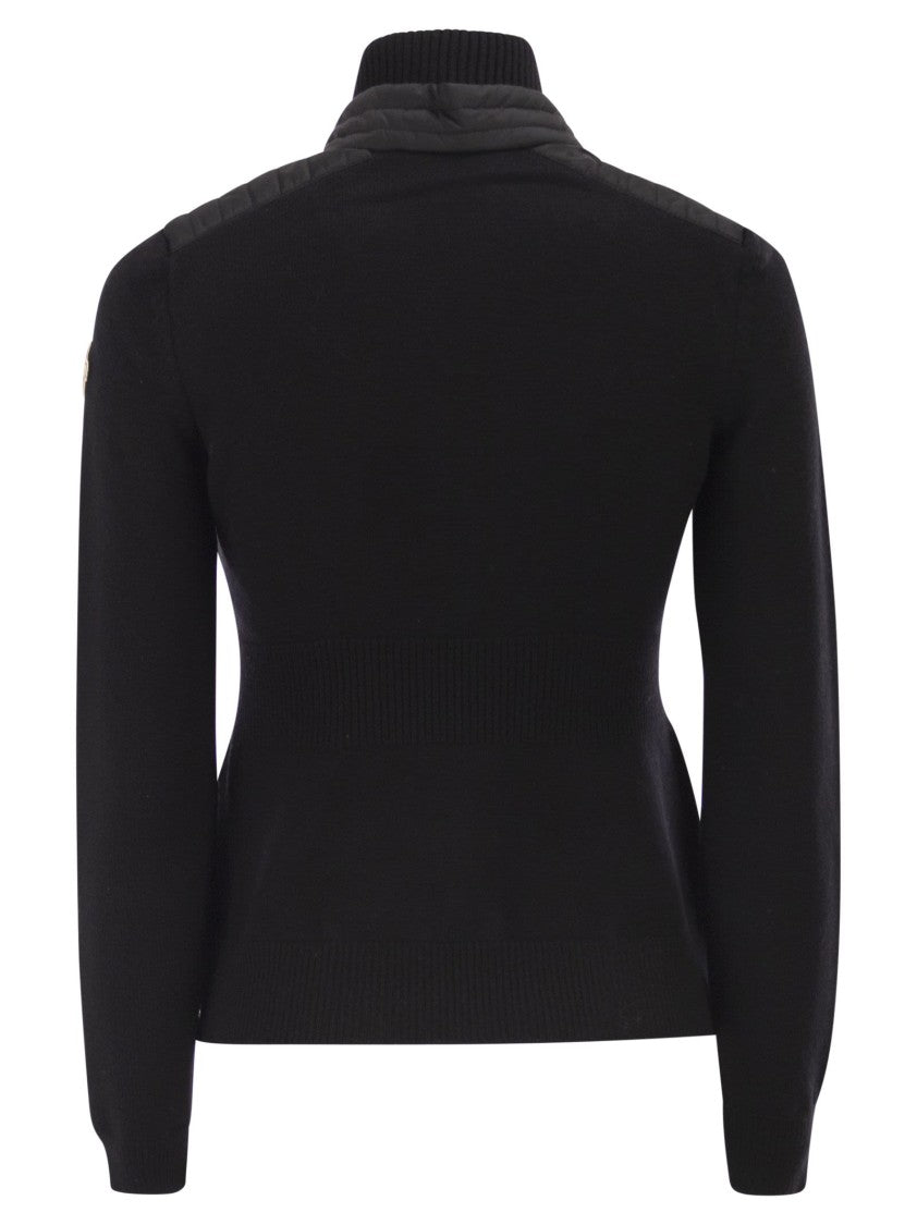 Moncler Grenoble Padded Wool Cardigan