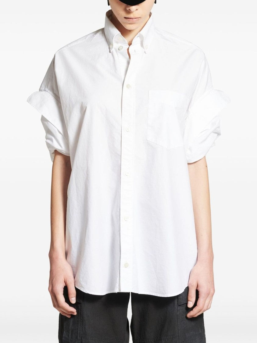 Balenciaga Oversized White Cotton Shirt