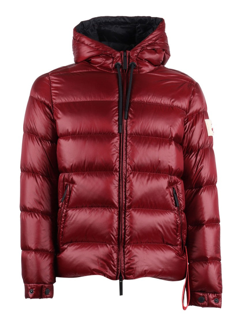 After Label Quilted Puffer Jacket With Hood And Adjustable Features