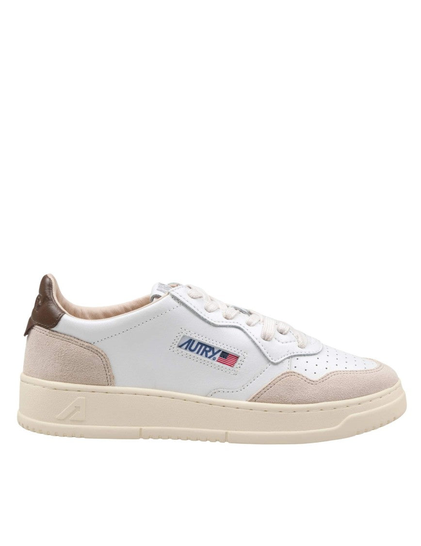 Autry Medalist Low Leather And Suede Sneakers