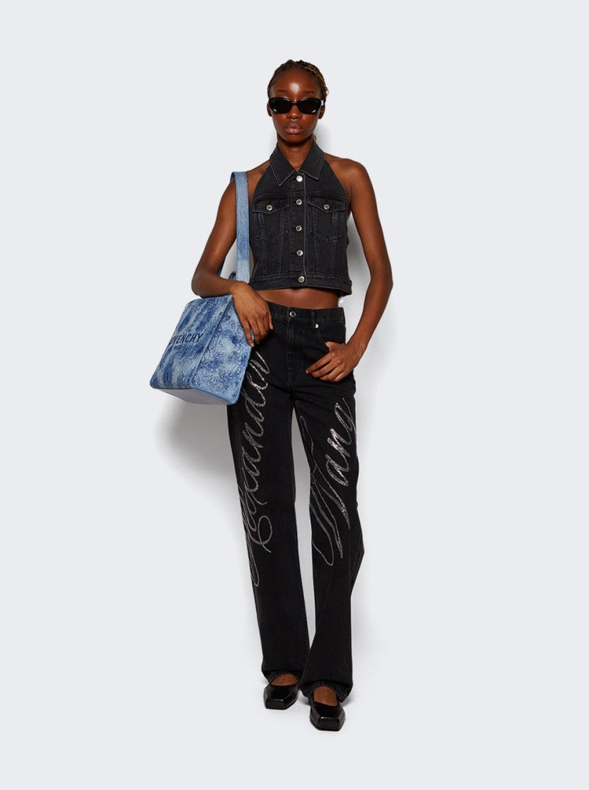 Alexander Wang Stretch Denim Halter Top