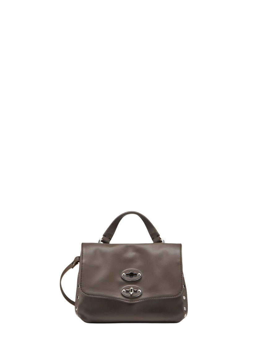Zanellato Structured Brown Gianduiotto Smooth Leather Bag