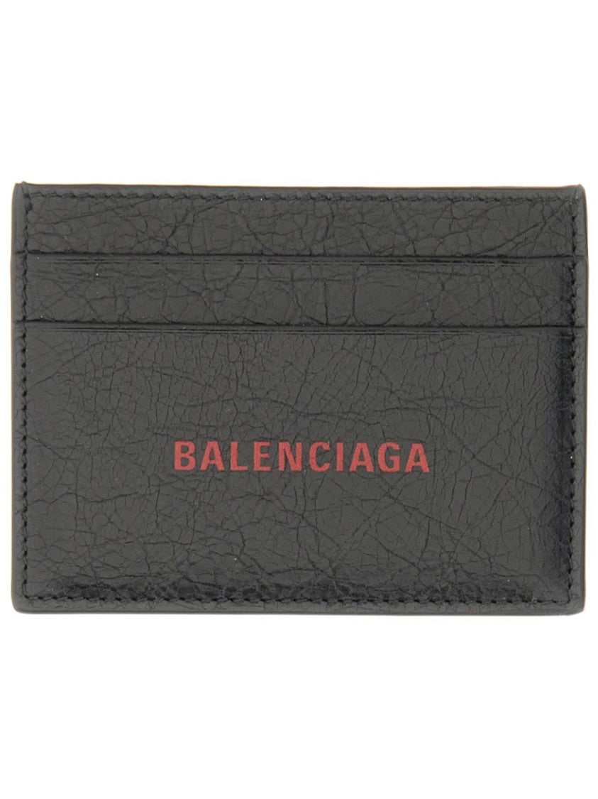 Balenciaga Minimalist Cash Card Holder In Soft Lamb Leather